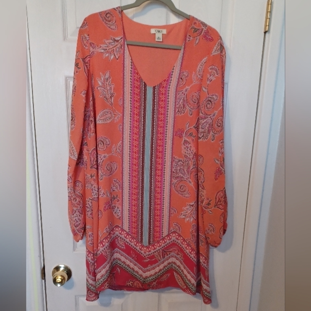 Cato Paisley Mini Dress